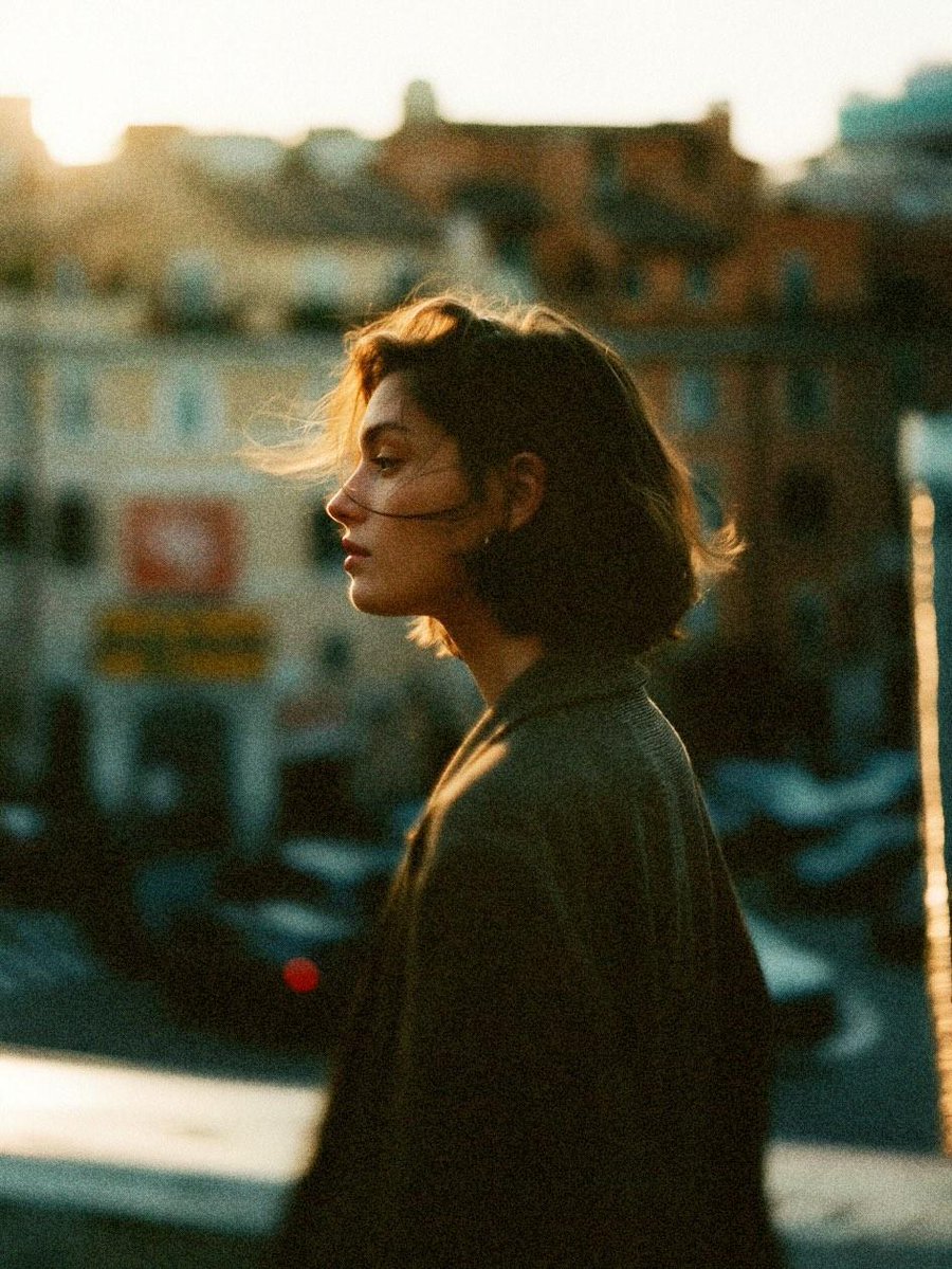 Cinematic 35mm Analog Film Photo Series — AI image template example