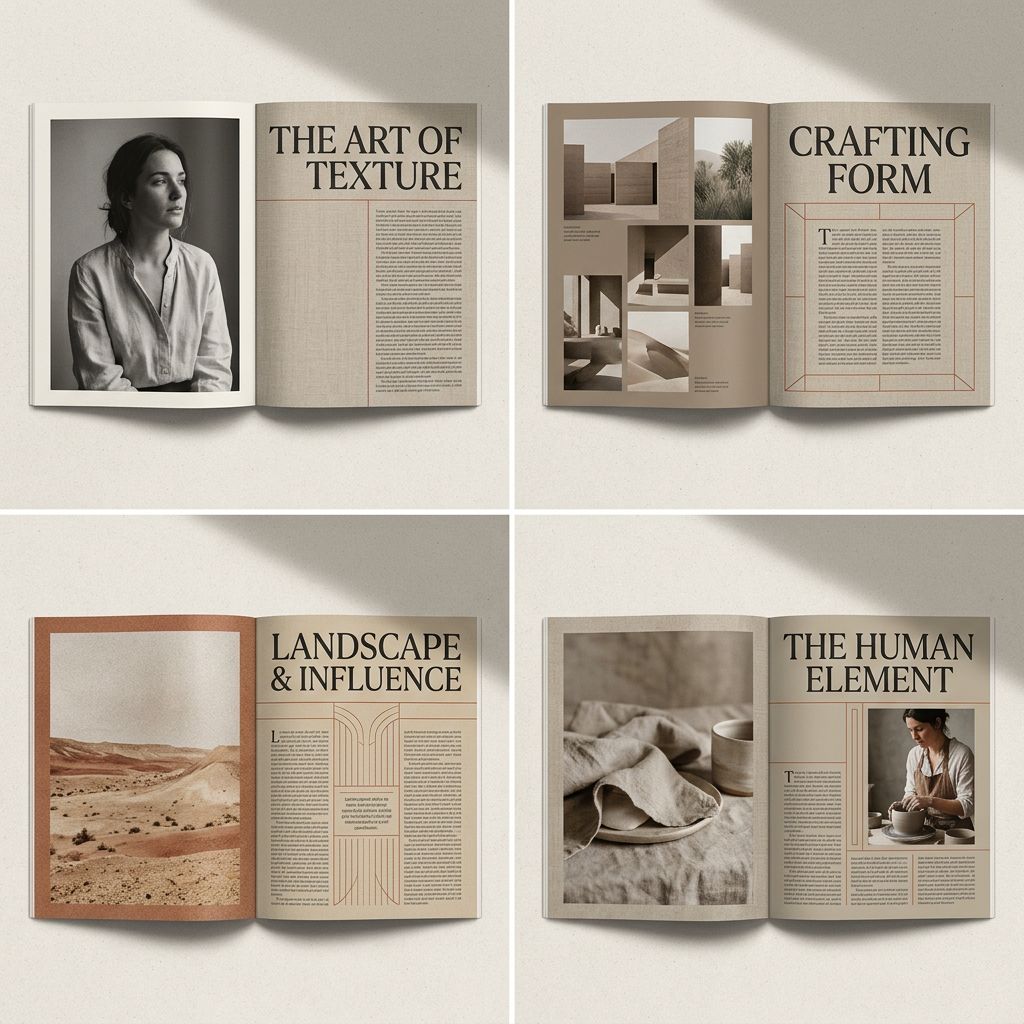 Editorial Magazine Spread Concept Prompt
