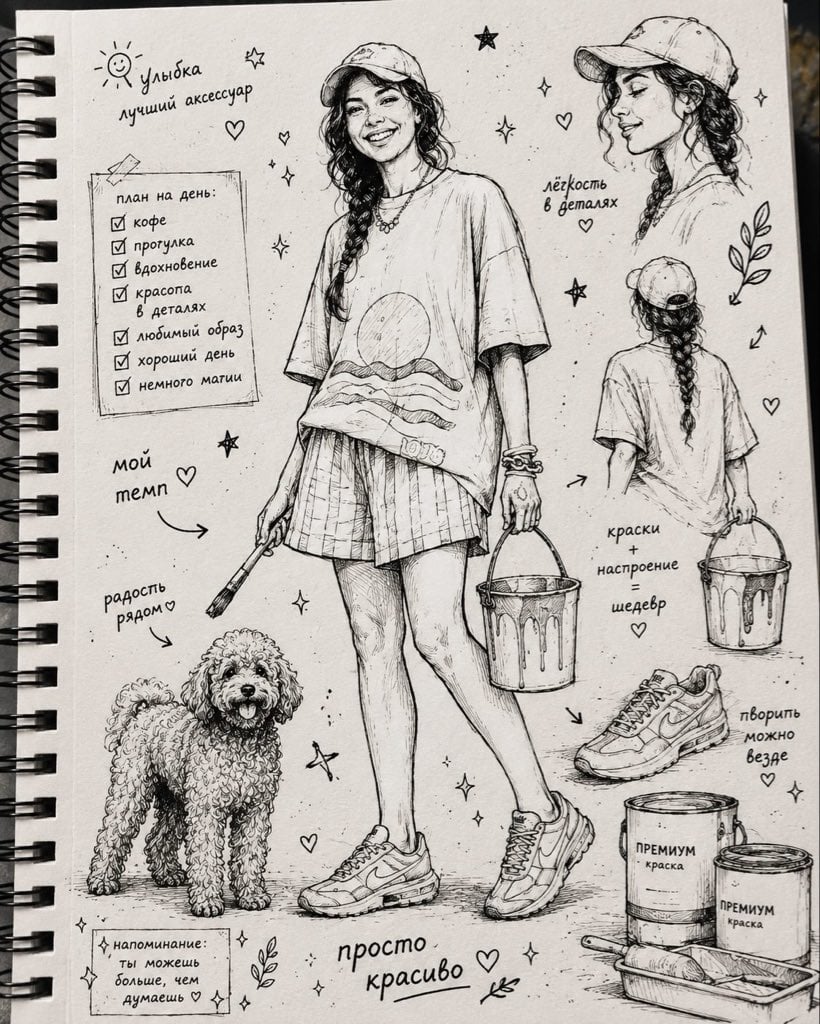 Ink Sketchbook Zine Illustration
