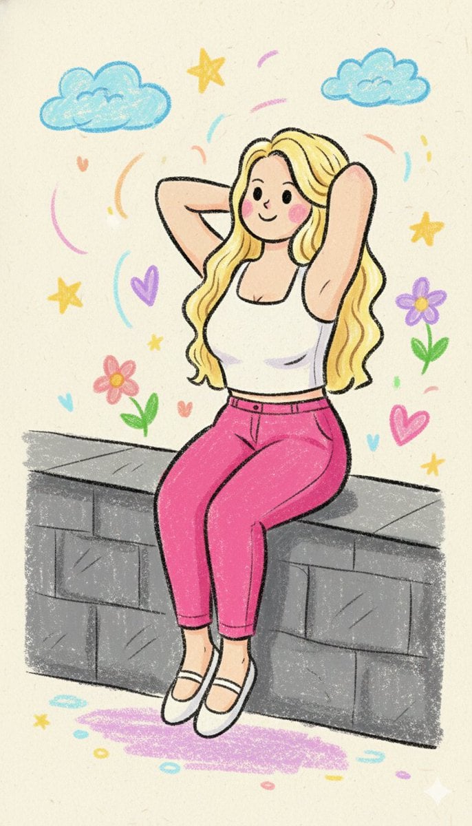 Kindergarten Crayon Doodle Illustration Prompt