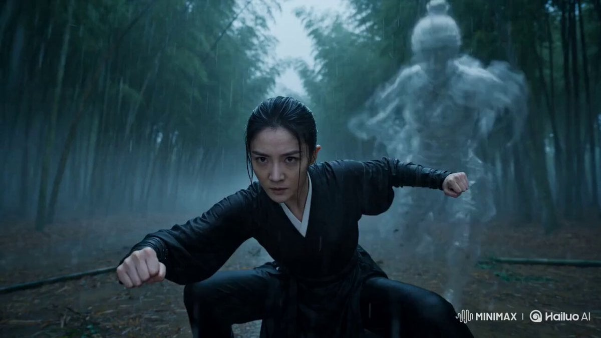 Martial Arts Spirit Battle in a Monsoon