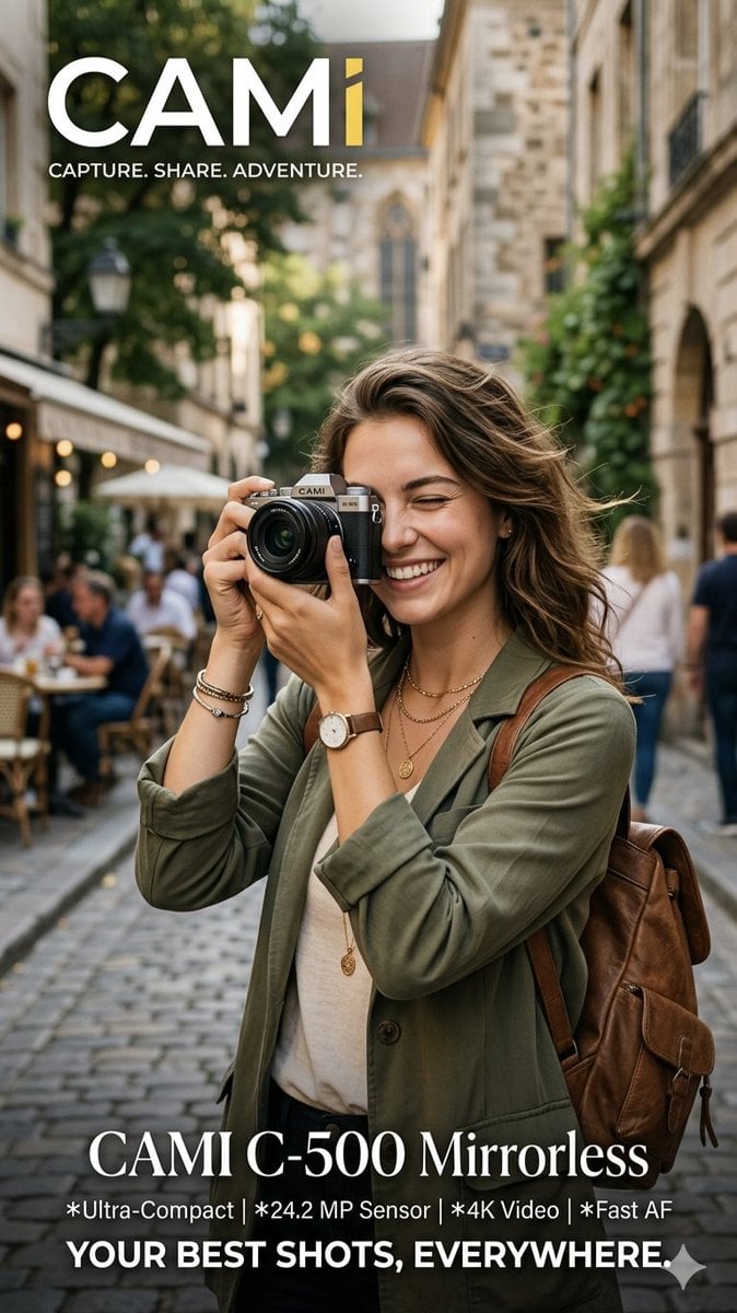 Travel Photographer Camera Advertisement