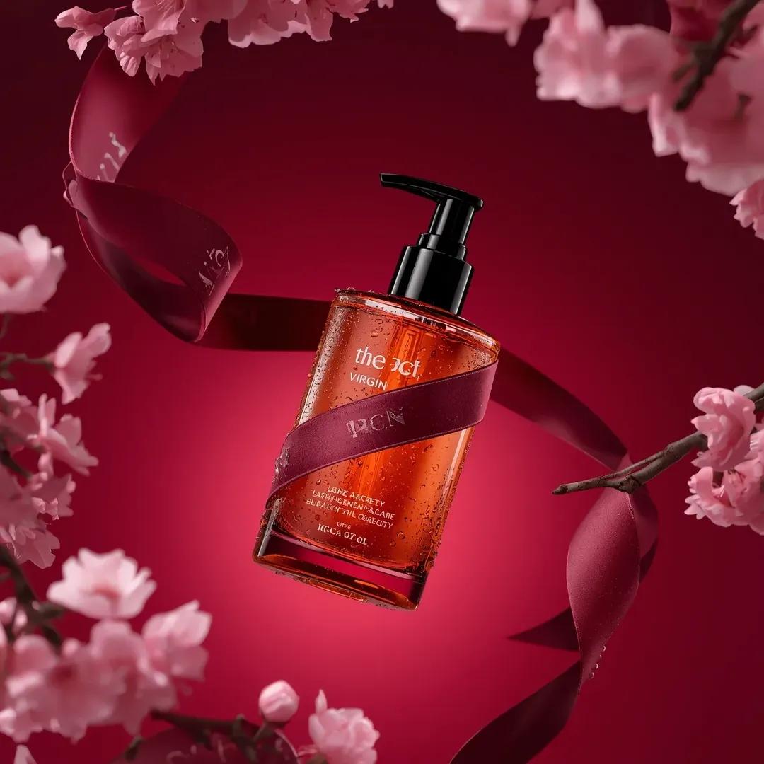 Ultra-Realistic Luxury Body Oil Product Photography