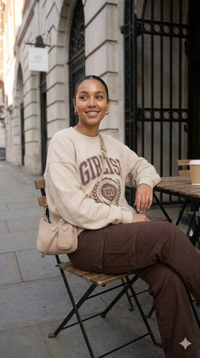 London Streetwear Lifestyle Portrait — AI image template example