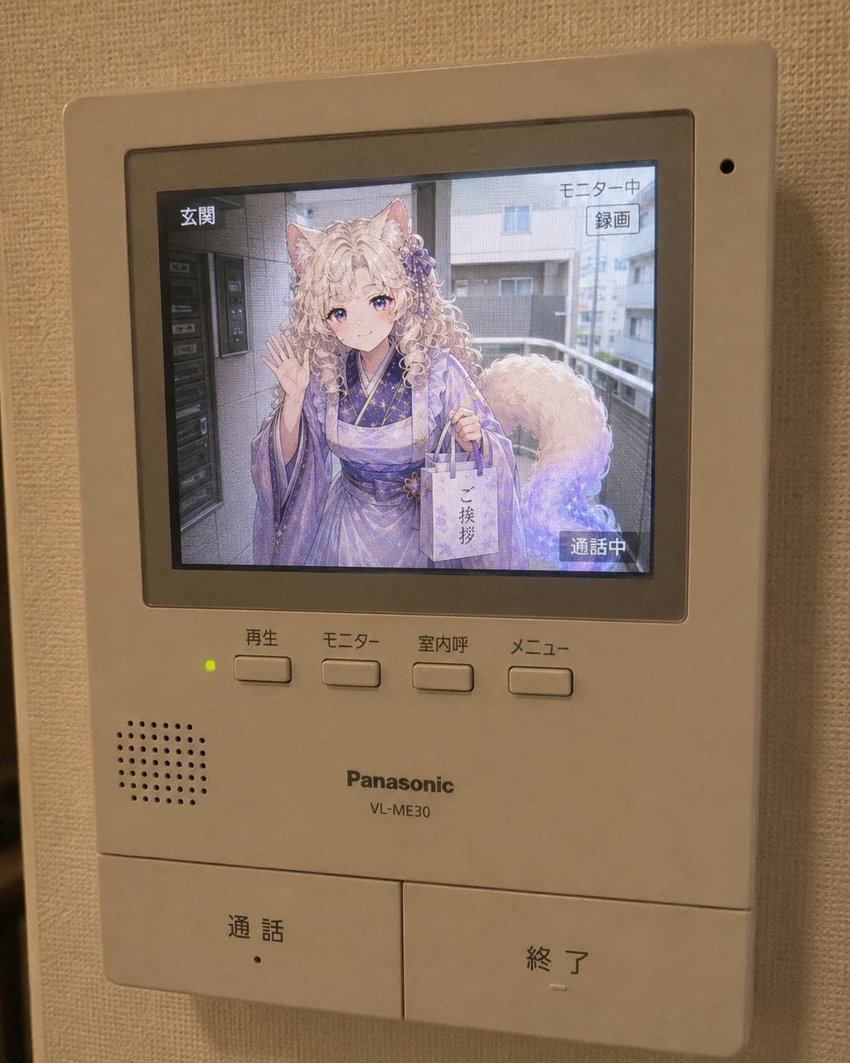 Anime Neighbor Intercom Screen