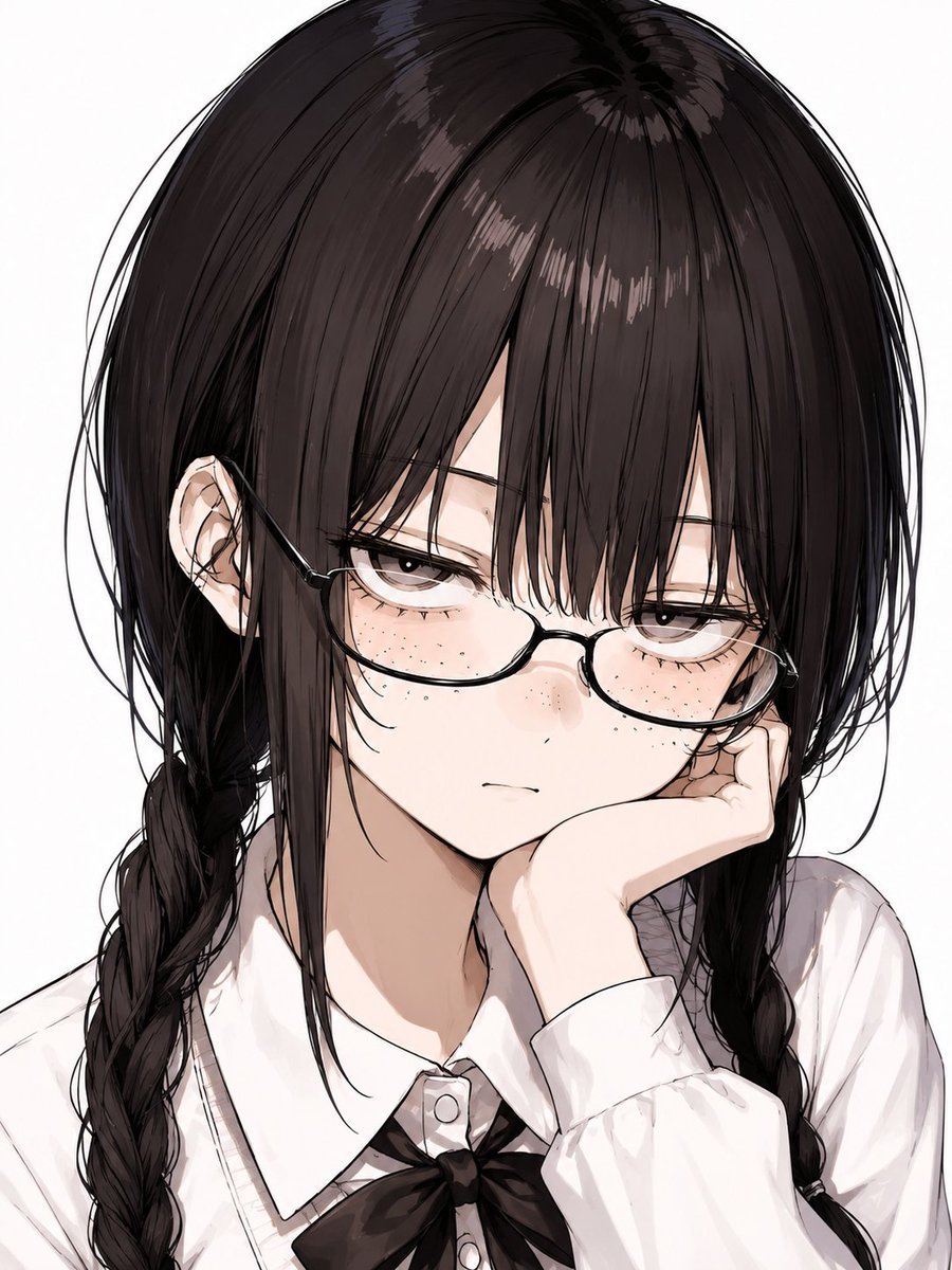 Censored Anime Schoolgirl Portrait