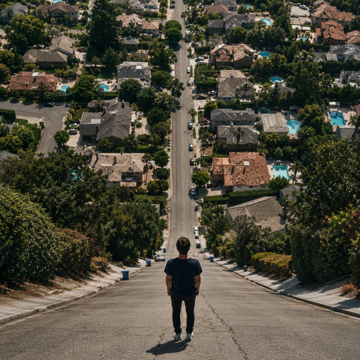 Surreal Vertical Street Vertigo