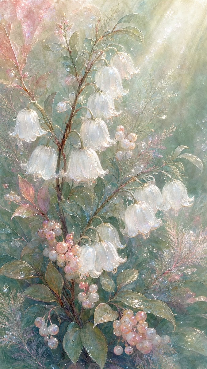 Ethereal Botanical Fantasy Illustration — AI image template example