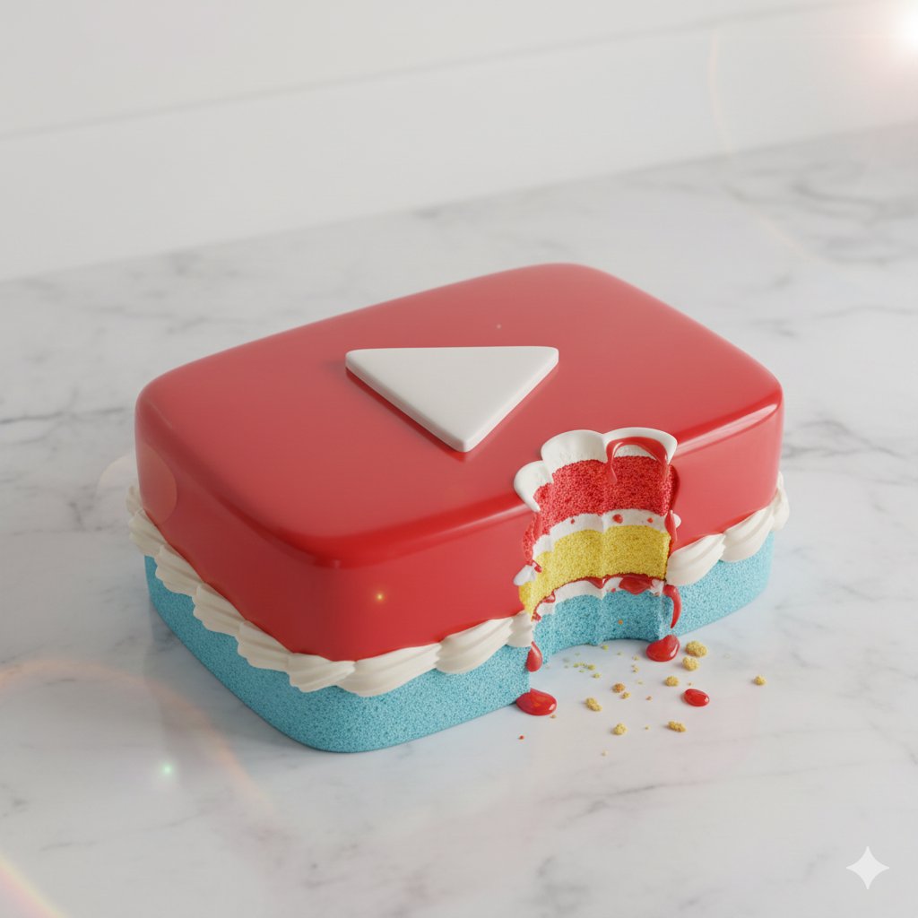Whimsical hyper-realistic cake illustration prompt