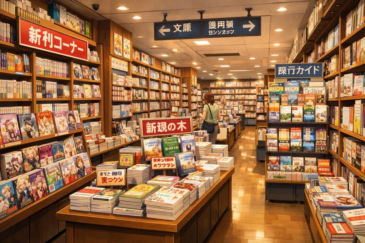 Japanese Bookstore Interior