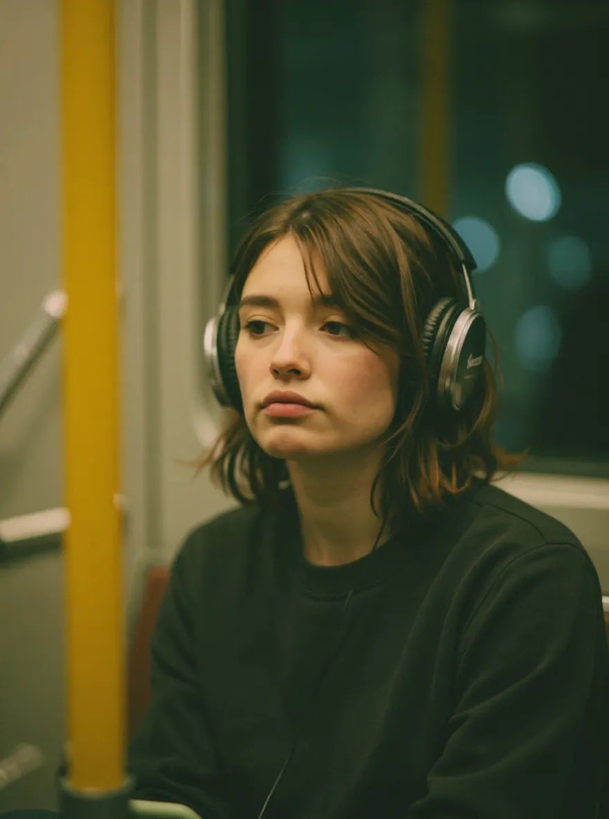 Radio Booth Studio Portrait — AI image template example