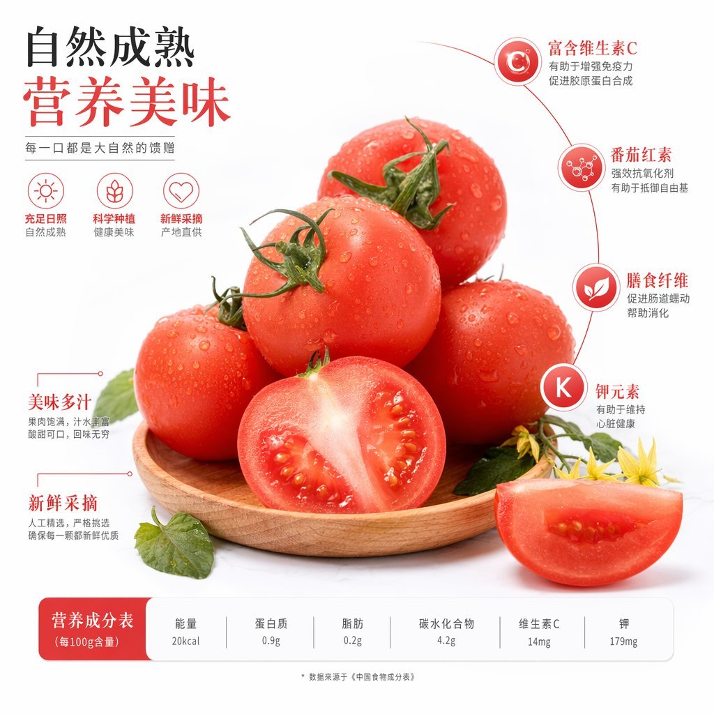 Chinese Tomato Nutrition Poster