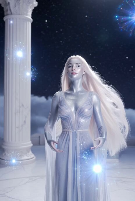 Ethereal Andromedan Celestial Robe