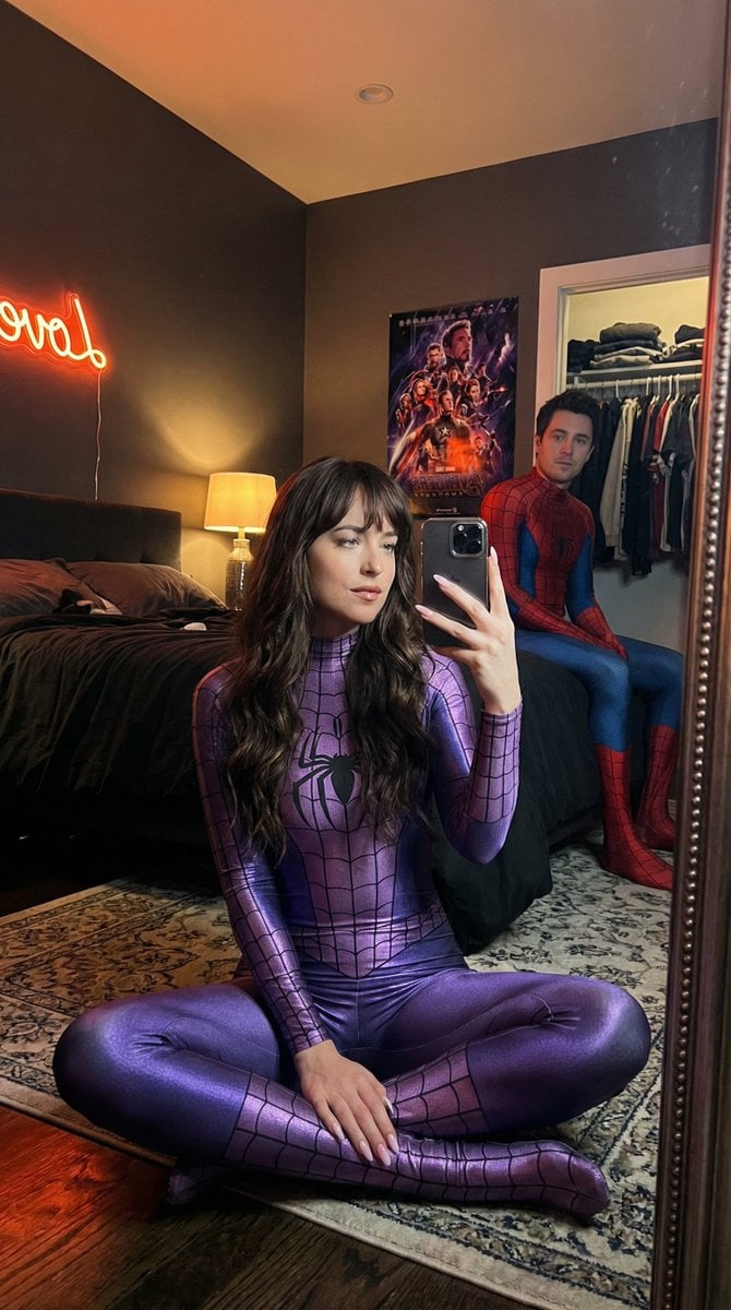 IG-Baddie Spider-Man Cosplay Mirror Selfie