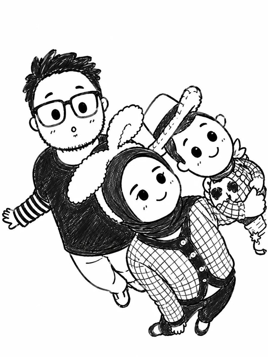 Photo to Chibi Doodle Transformation — AI image template example