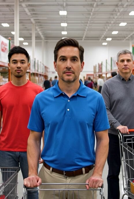 Virtual display of customer spending at Costco