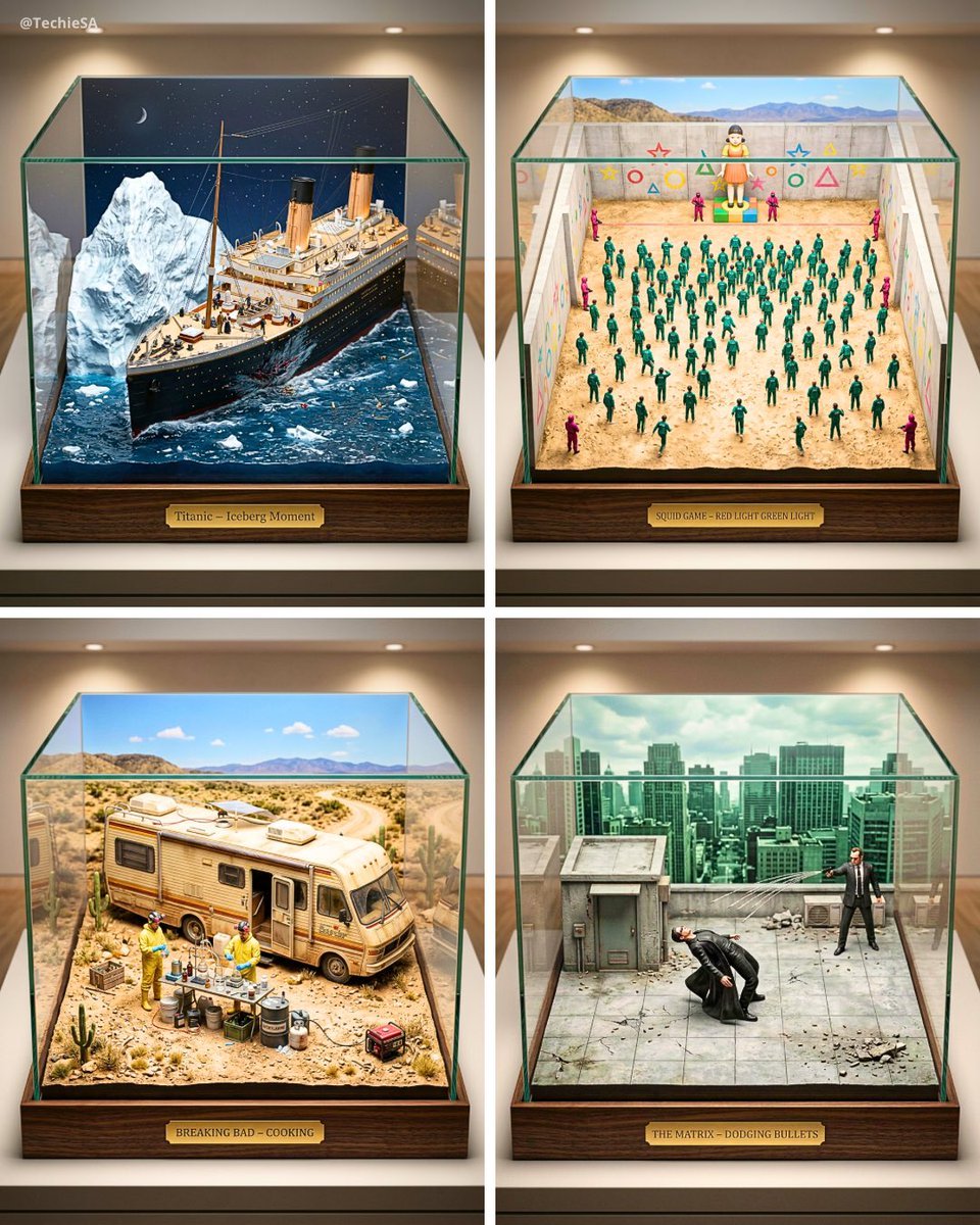 Ultra-detailed large-scale miniature diorama of the from presented