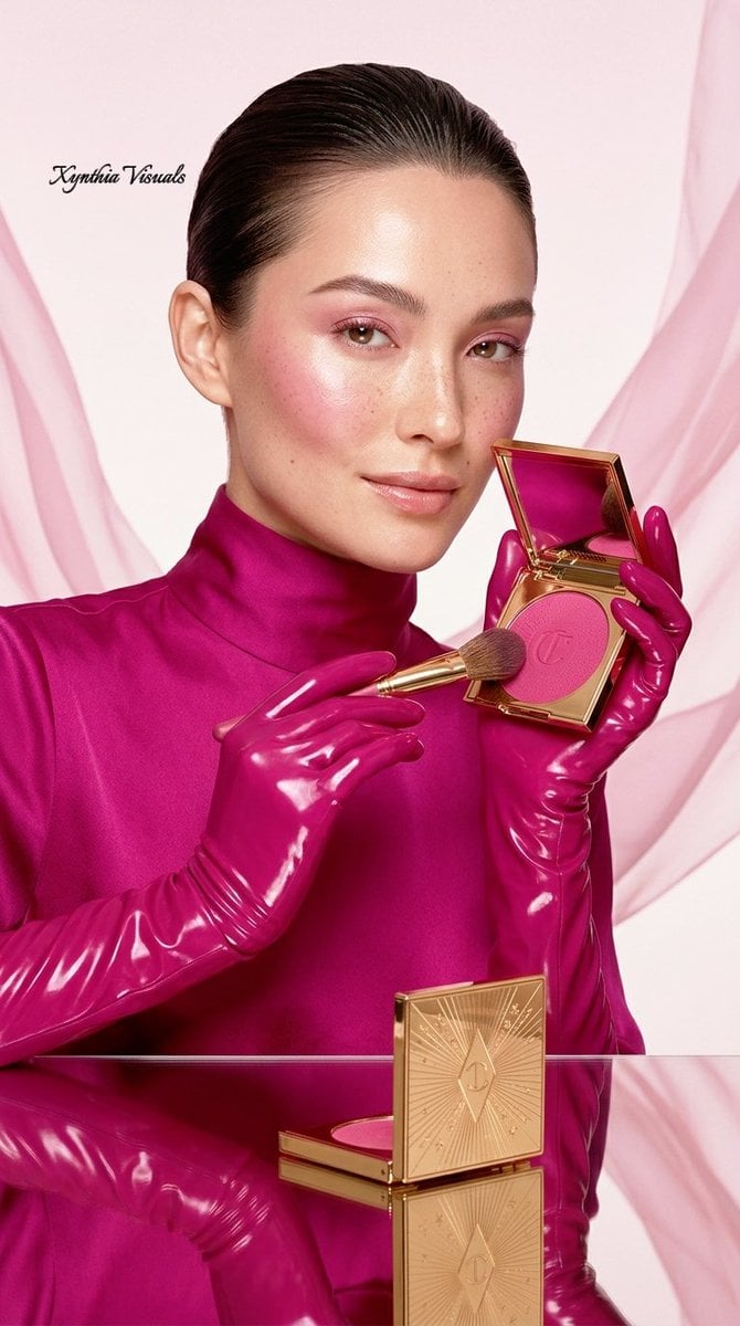 Luxury Cosmetics Beauty Campaign — AI image template example