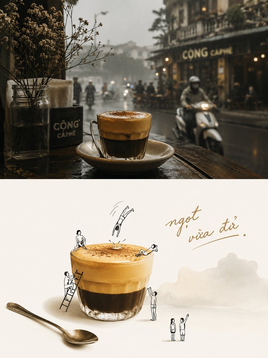 Black-Line Doodle Editorial Poster — AI image template example
