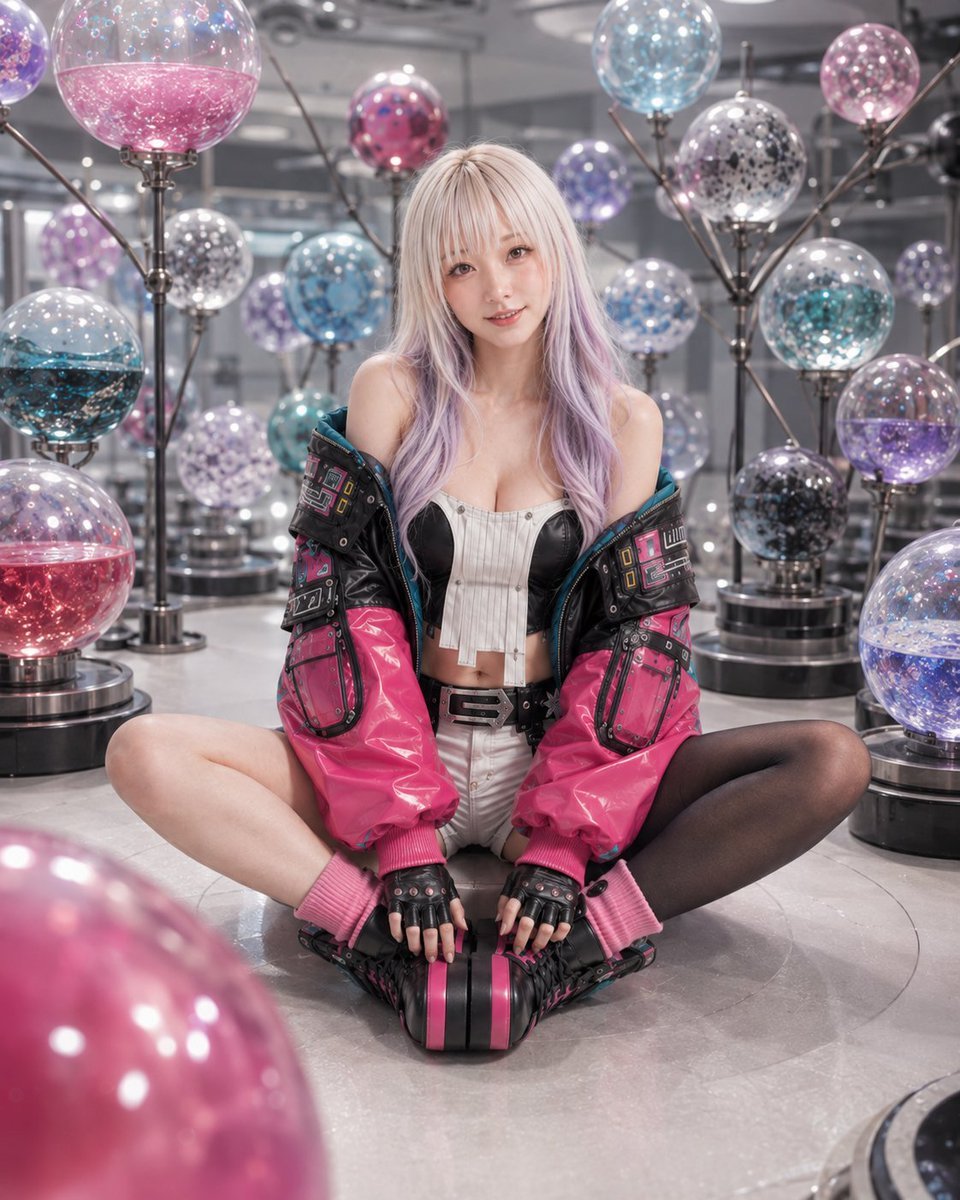 Cyberpunk Technical Bomber Jacket — AI image template example