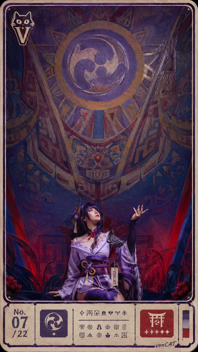 Ritual Postcard Portrait Composition — AI image template example