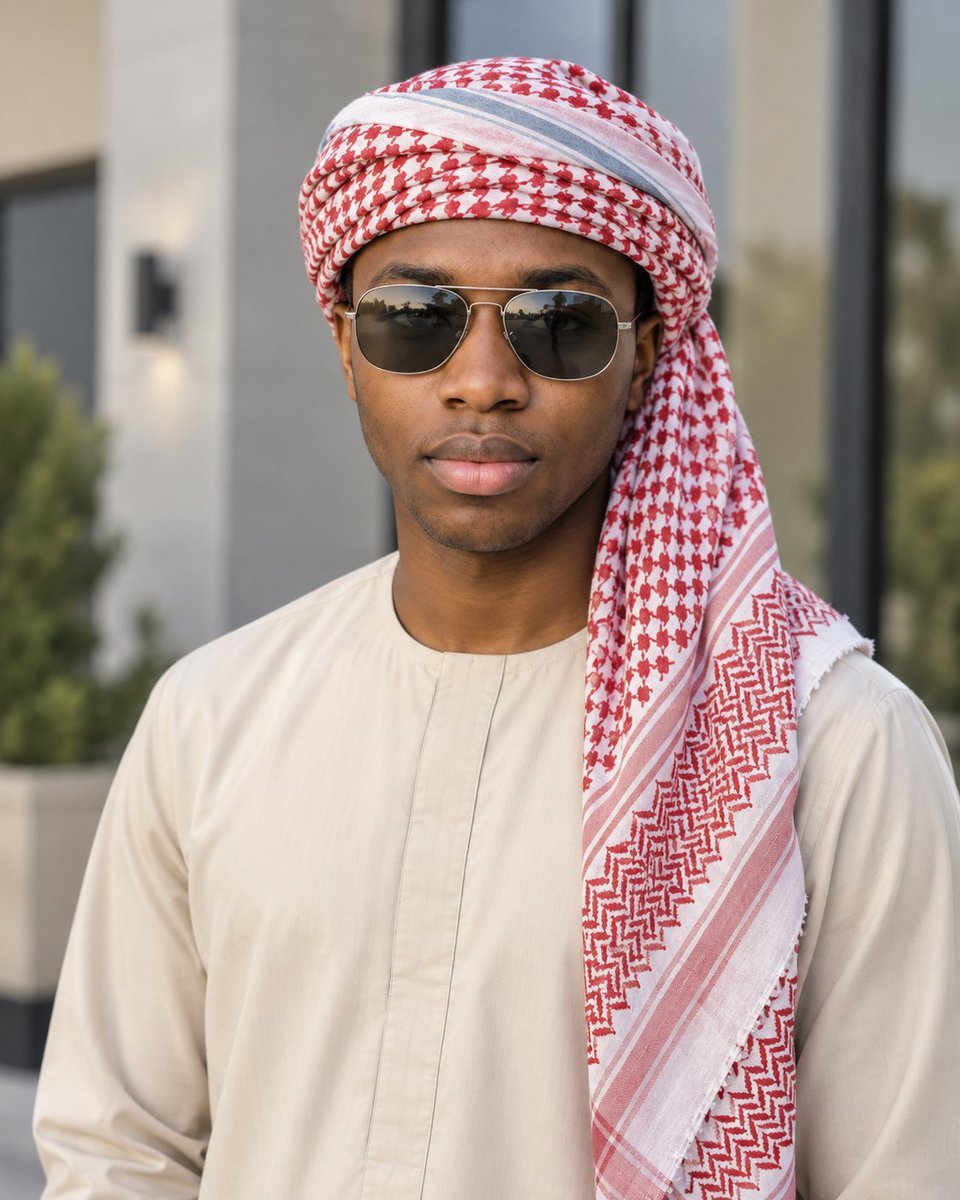 Male Portrait in Traditional Kaftan — AI image template example