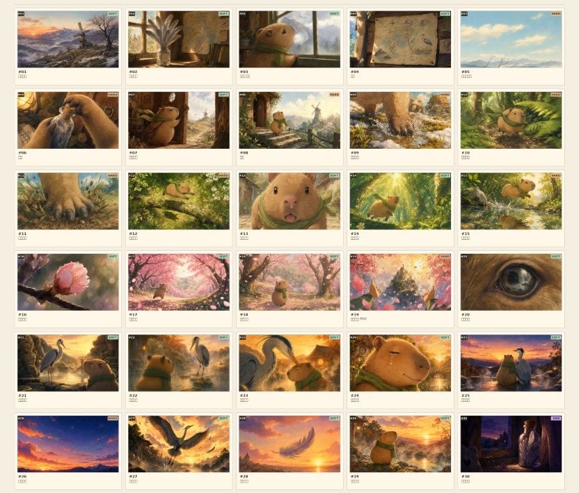 Frame Ghibli-Style Storyboard Sheet