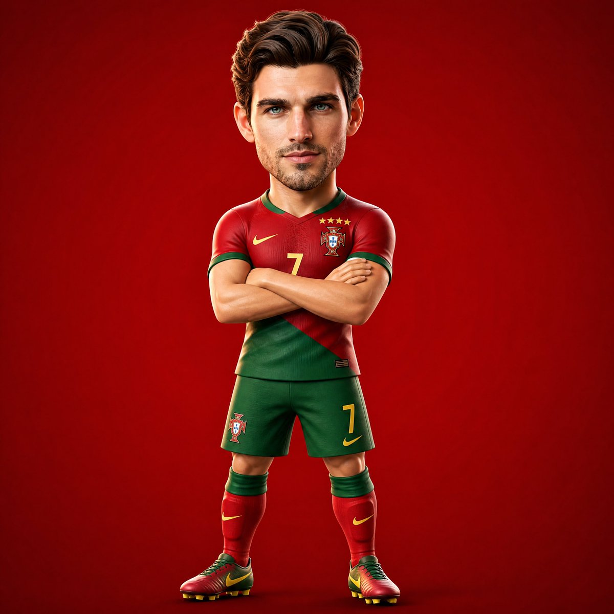 3D Cartoon Football Character Creator — AI image template example