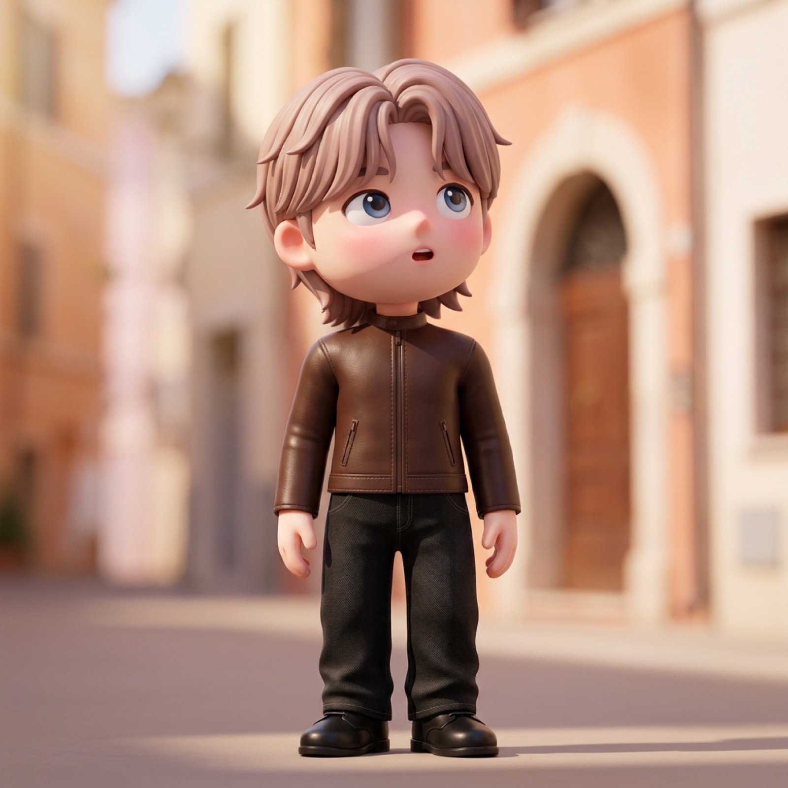 3D Chibi Character Render (Claymorphism Style)