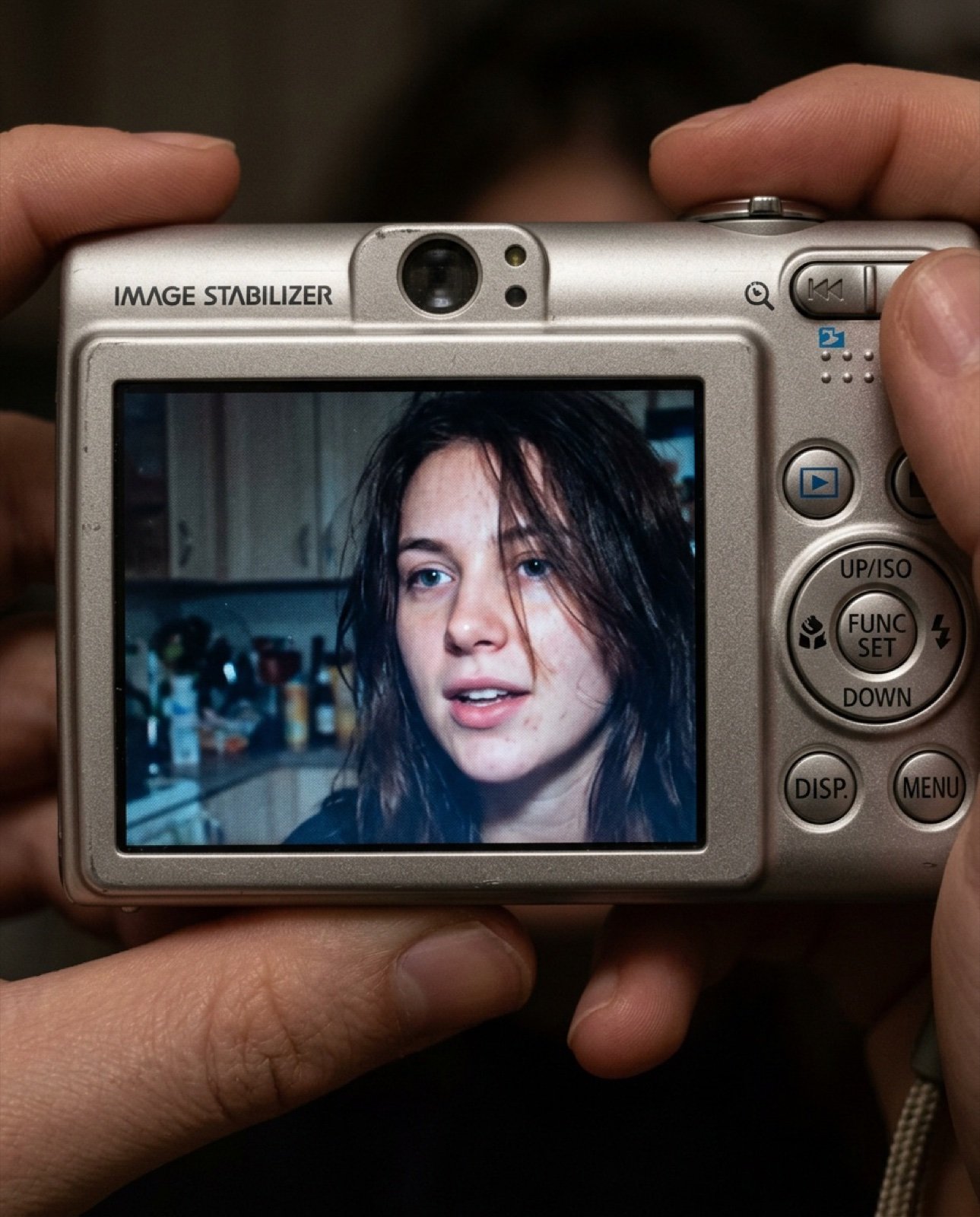 Early 2000s Digital Camera Screen Photo Prompt
