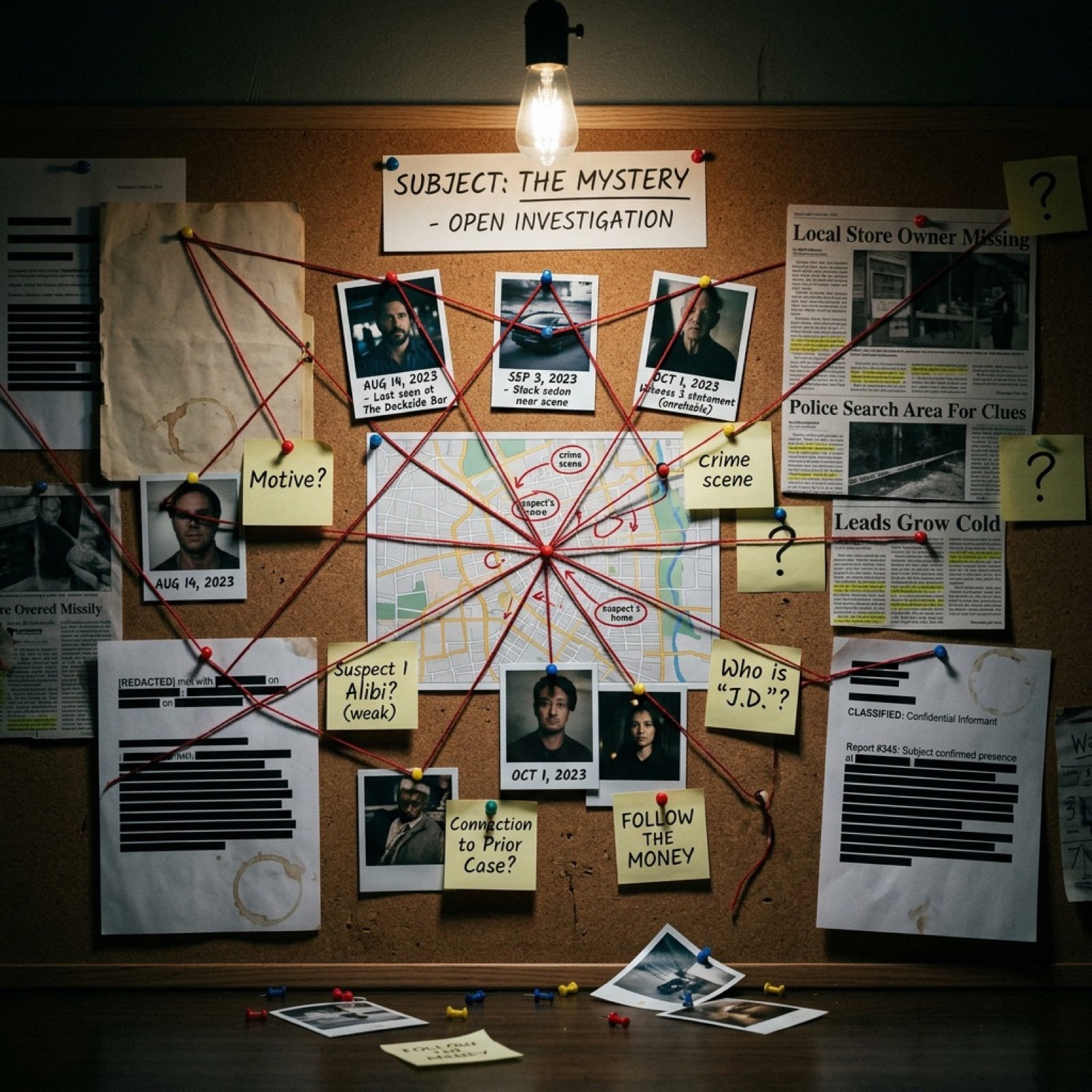Detective Evidence Board Generation