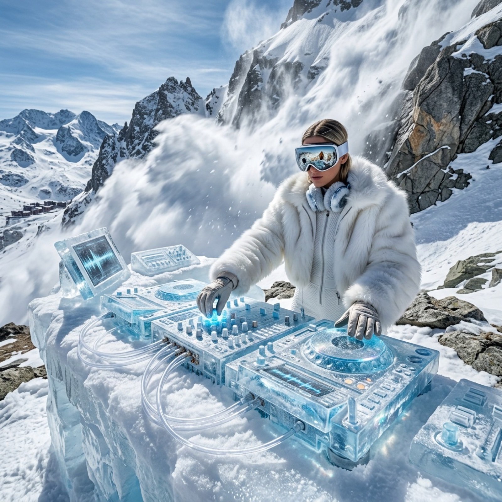 Futuristic Ice DJ Setup Prompt