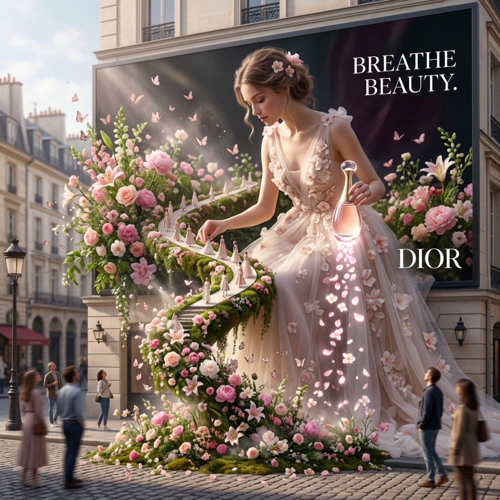 Dior Floating Garden 3D Billboard