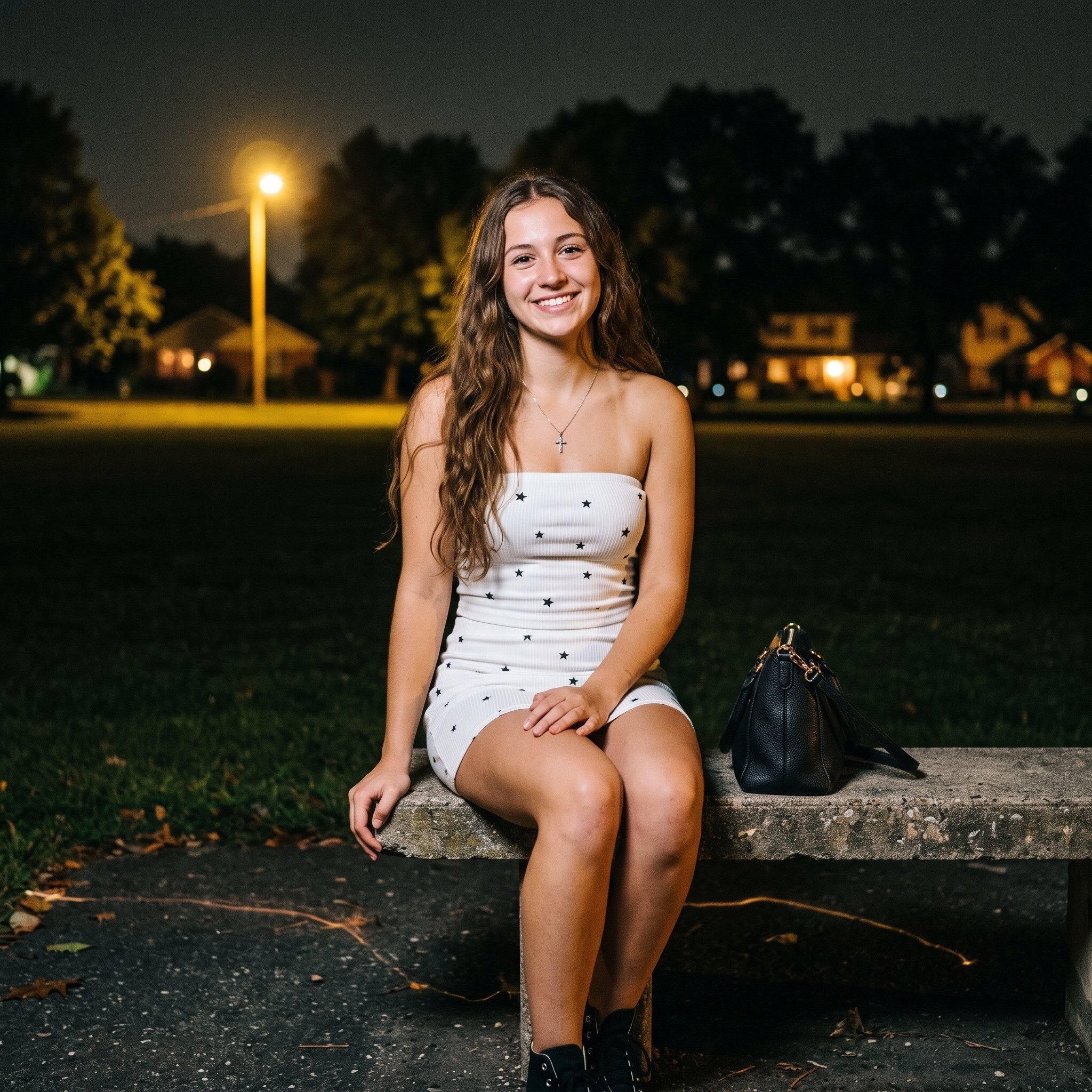 Grainy Film Night Portrait Prompt