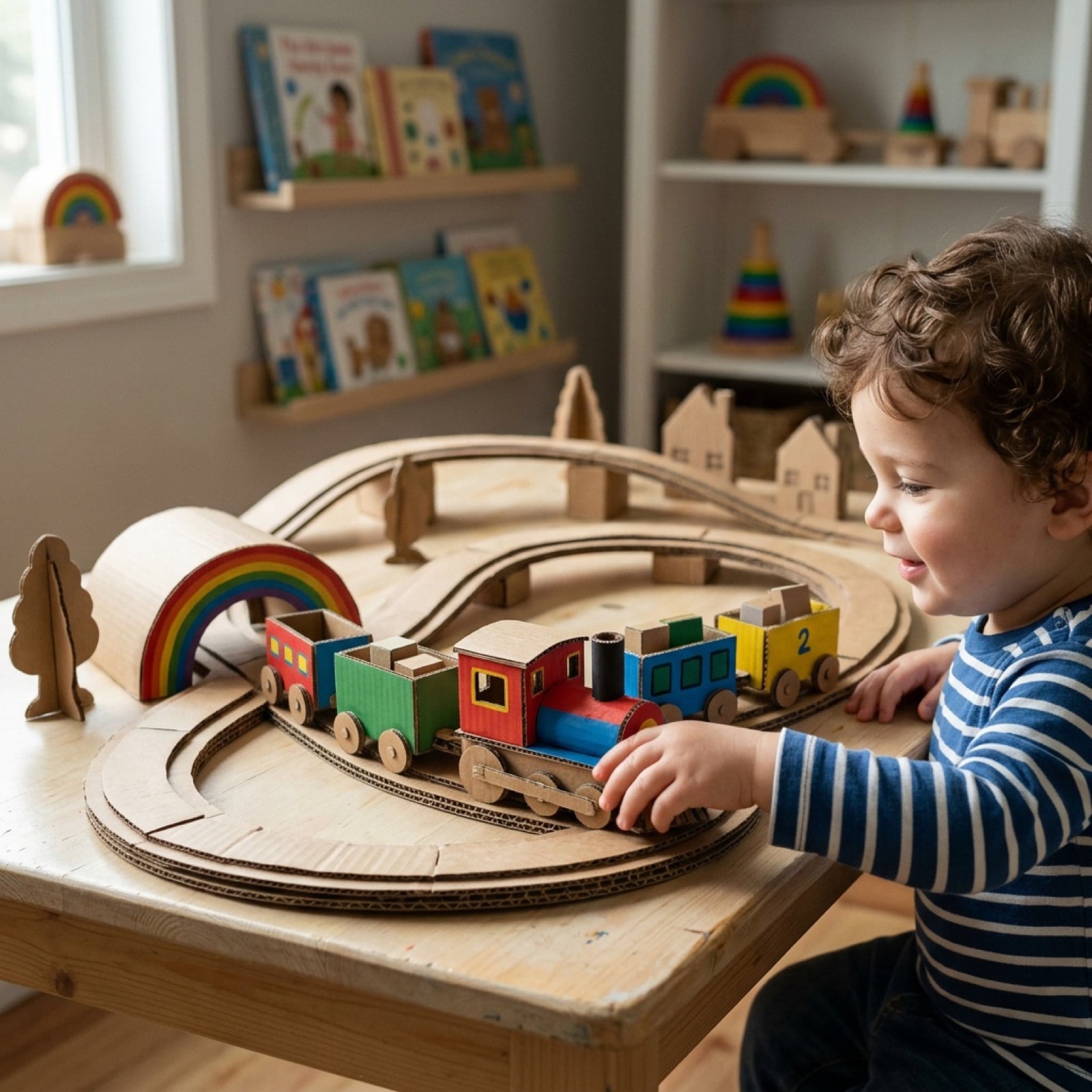 Cardboard Box DIY Toy Creation
