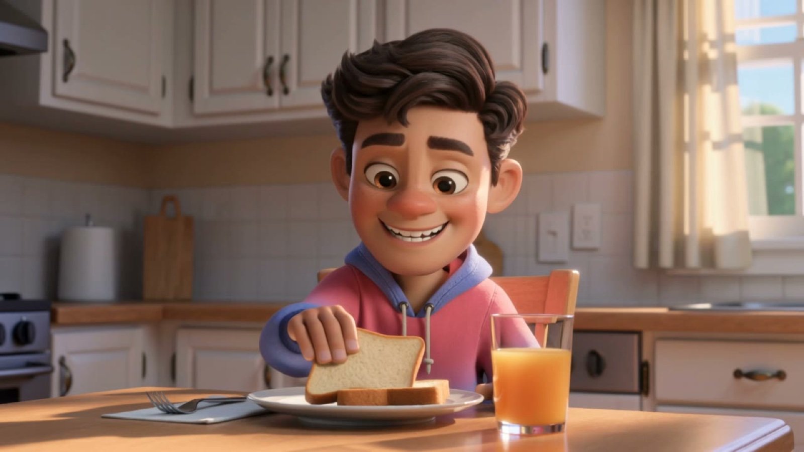 3D Cartoon Breakfast