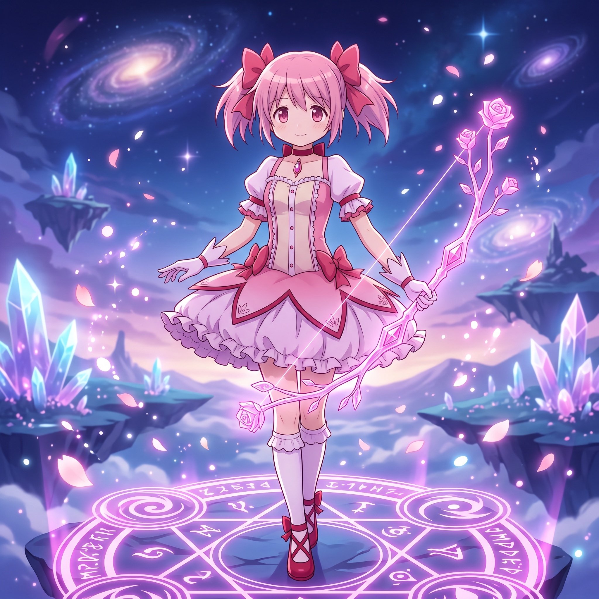 Anime Style Madoka Kaname Portrait — AI image template example