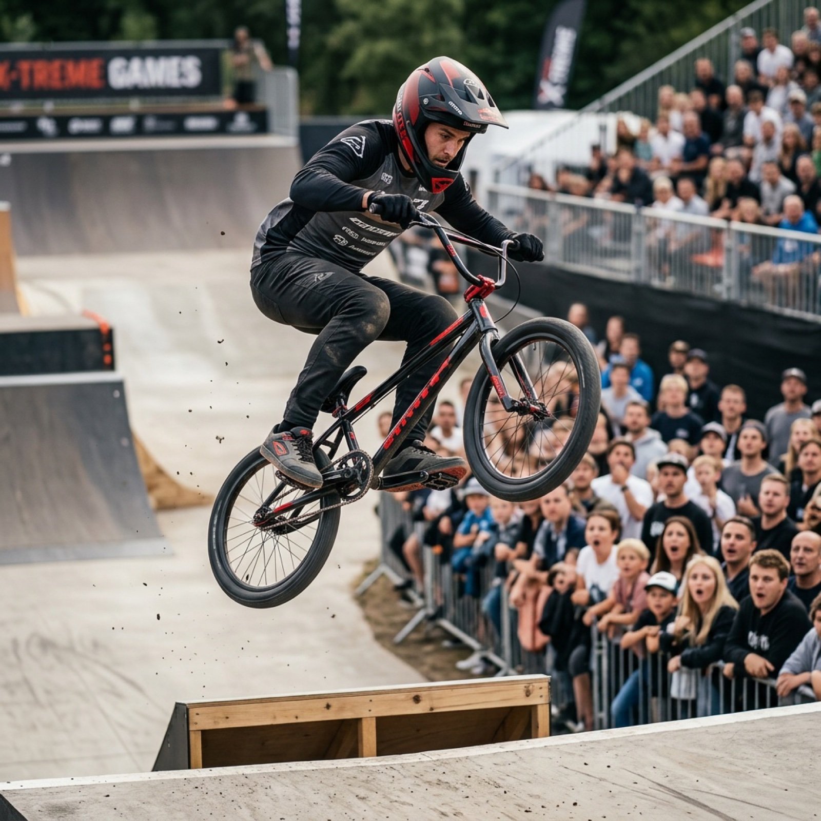 Grok Video Prompt: High-Speed Bike Stunt Action