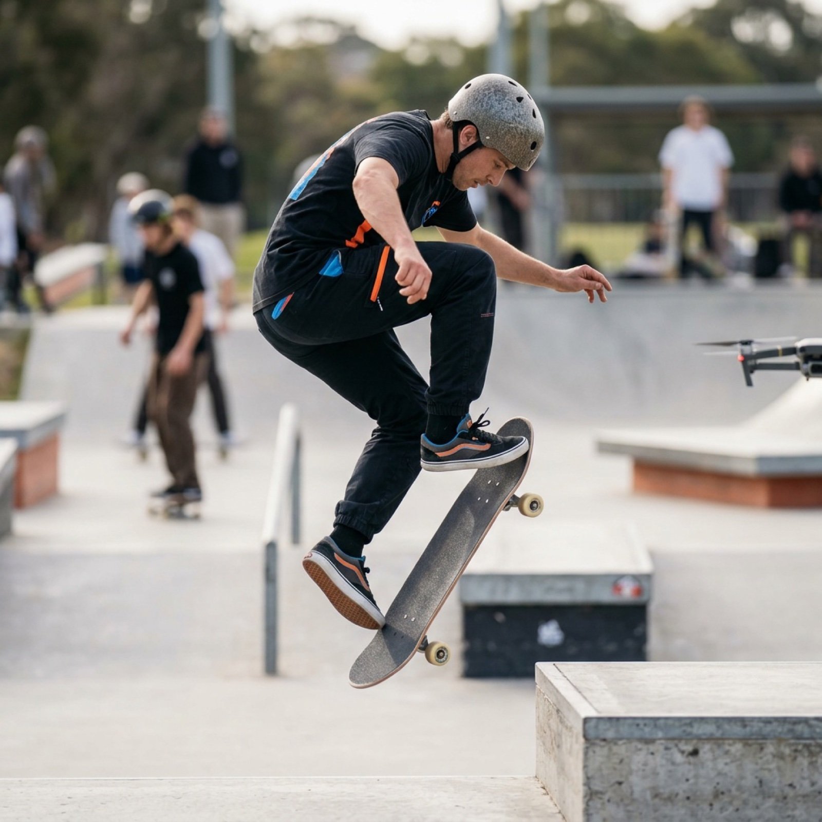High-Speed Skateboard Tricks Video Prompt