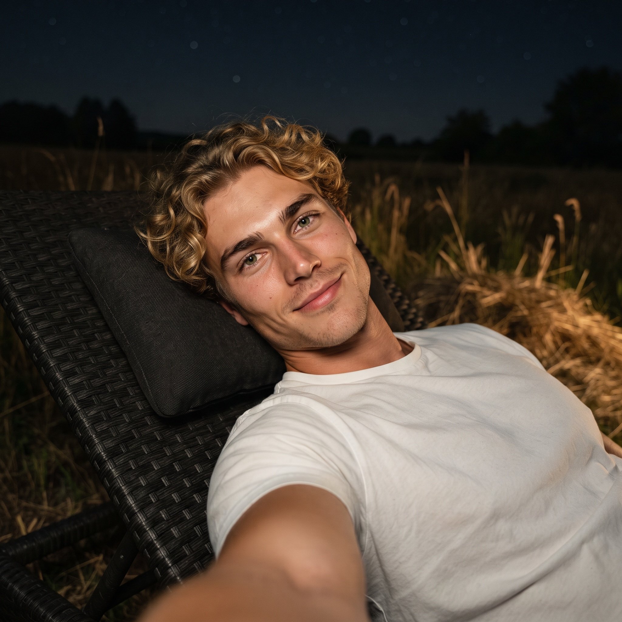 Photorealistic Night Selfie Prompt