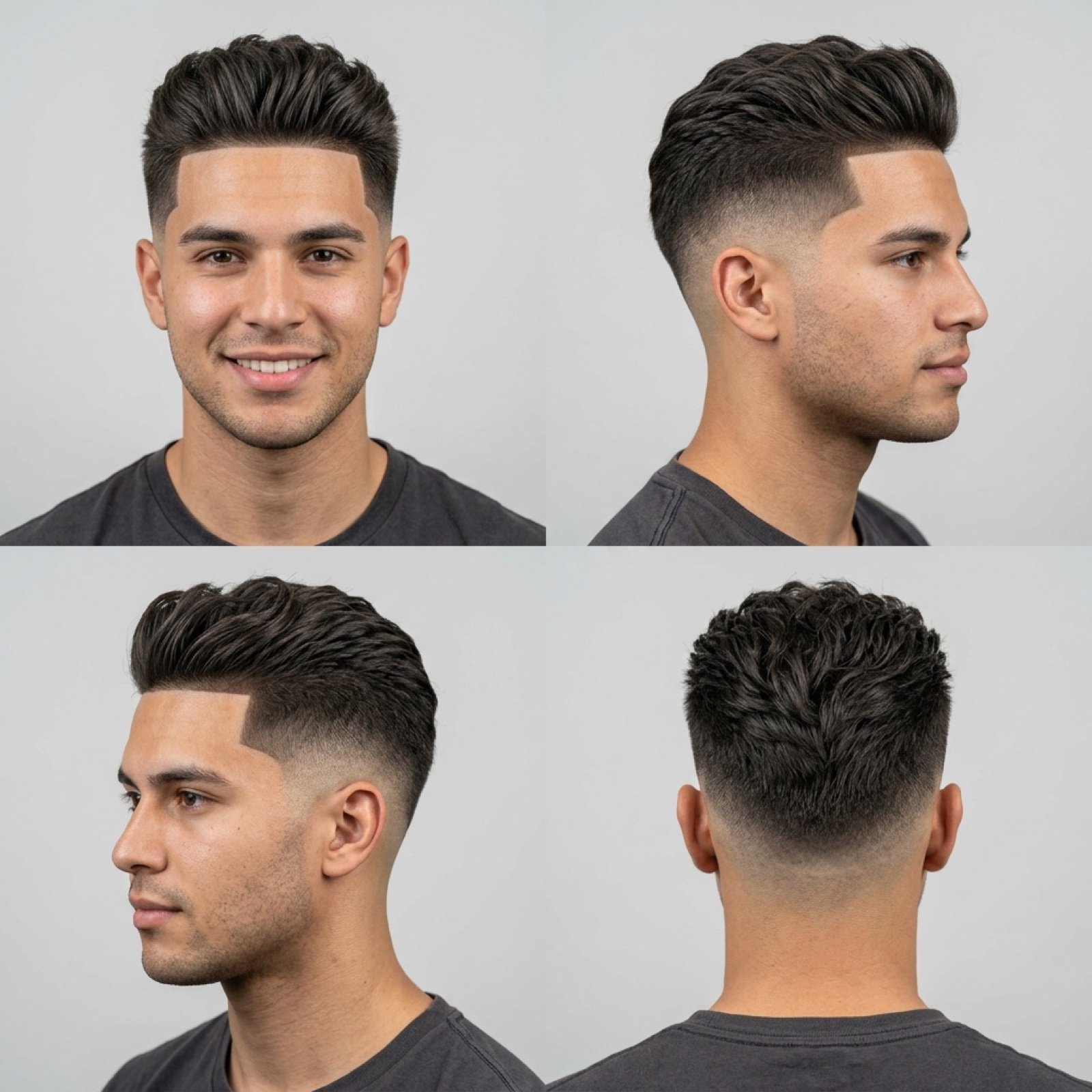 Barbershop Haircut Reference Photo Grid