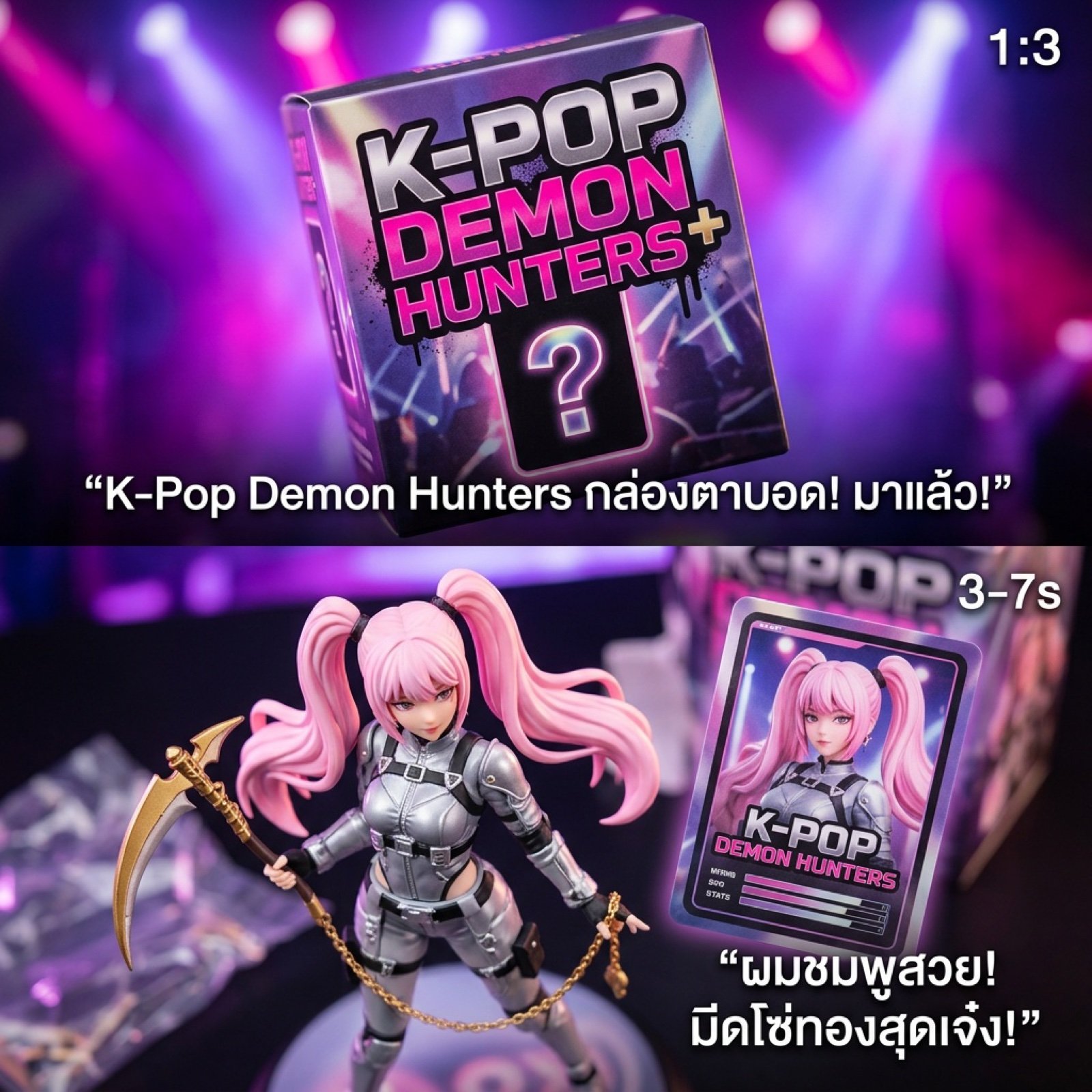 K-Pop Demon Hunters Blind Box Opening Video Script