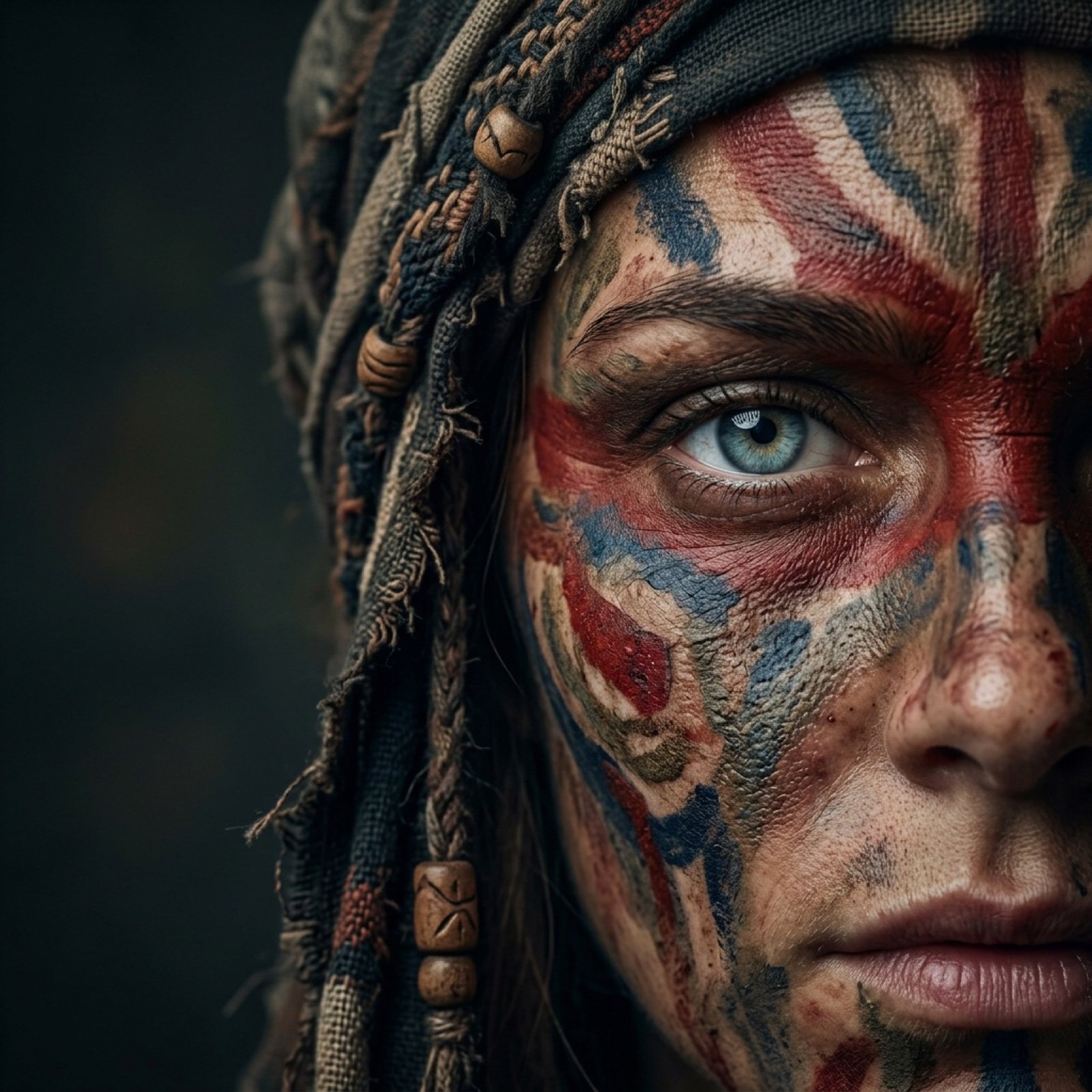 Ancestral Tribal Gaze Portrait Prompt (Facial Lock)