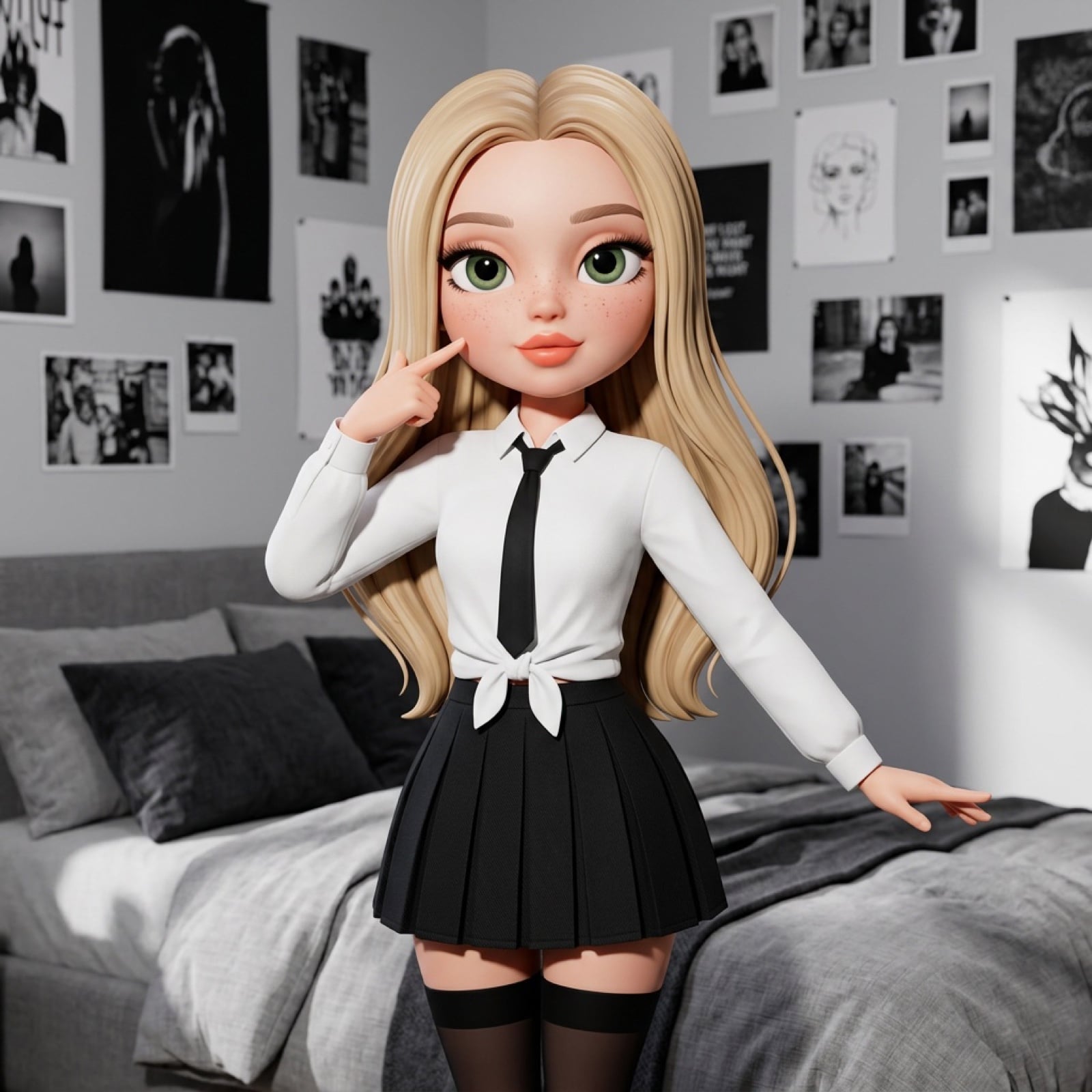 3D Stylized Doll Character Prompt