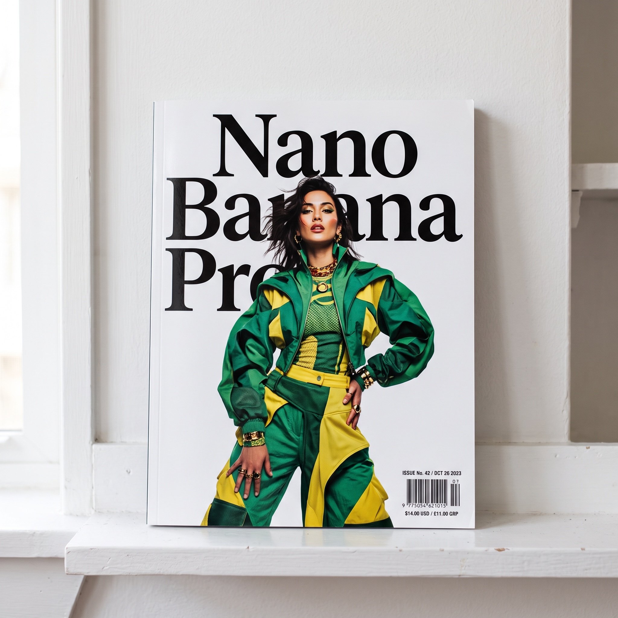 Magazine Cover with Nano Banana Pro Branding