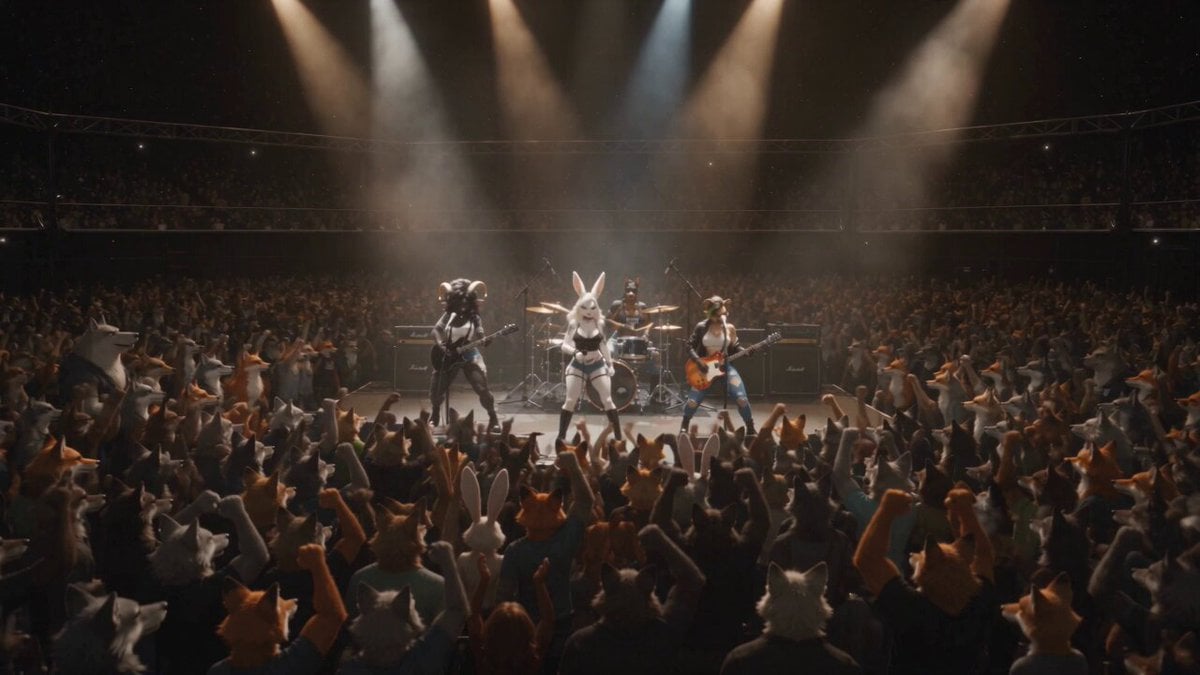 Anthropomorphic Rock Band Live Concert - Seedance 2.5