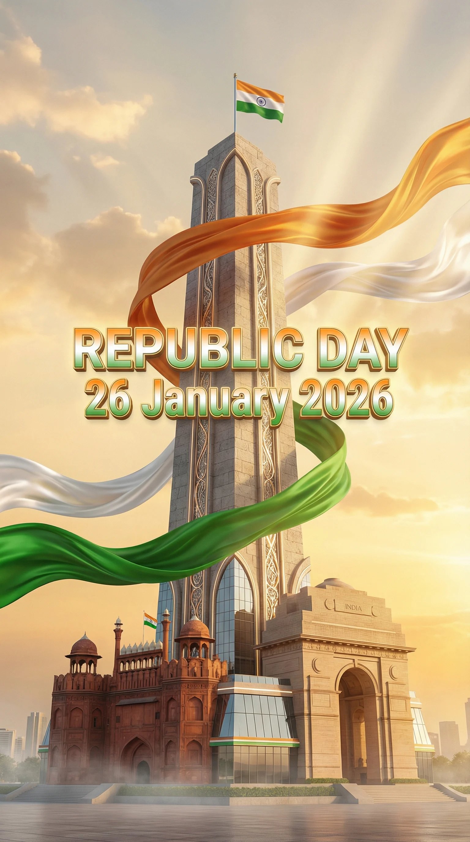 Indian Republic Day Celebration Poster