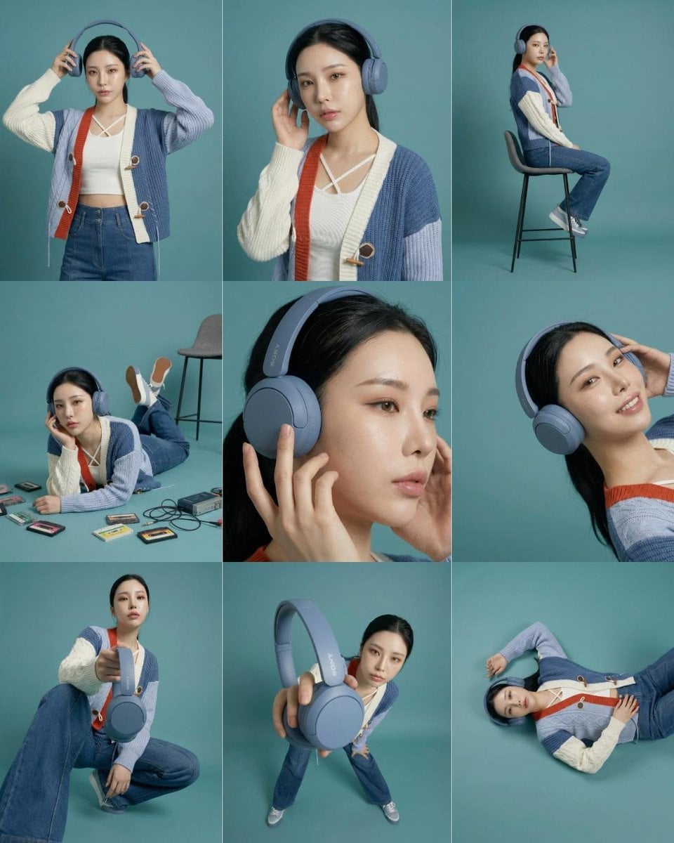 Headphones Lifestyle Nine Panel Grid