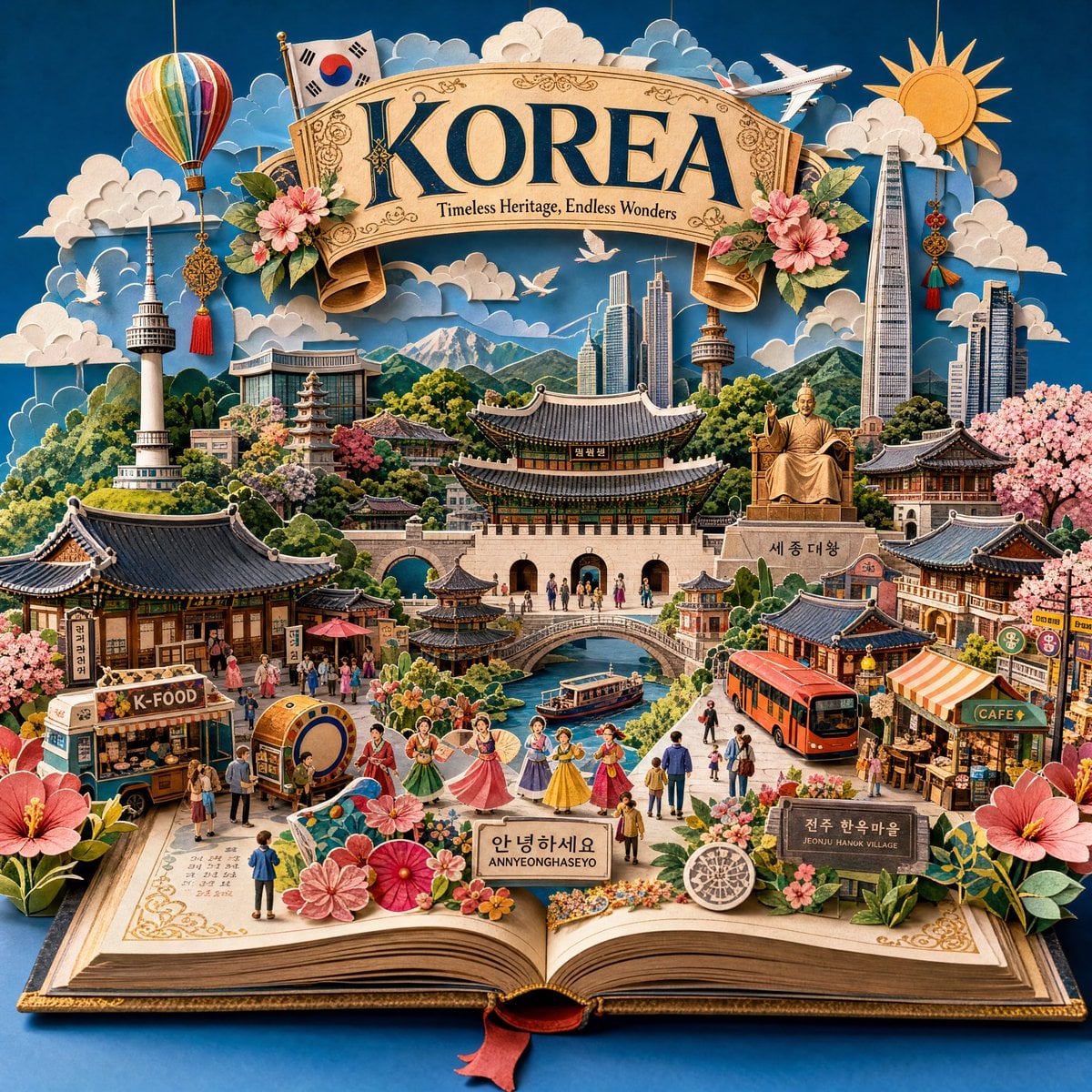 Master Pop-Up Storybook — 3D Paper Engineered Travel Diorama