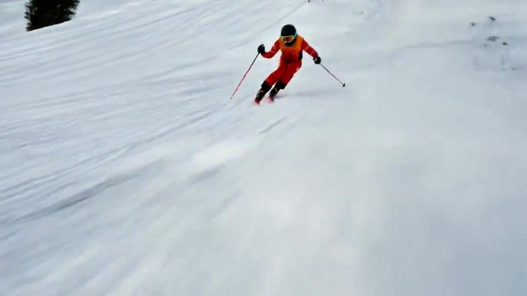 FPV Drone Skier Tracking — Kling 3.0 O3 Pro